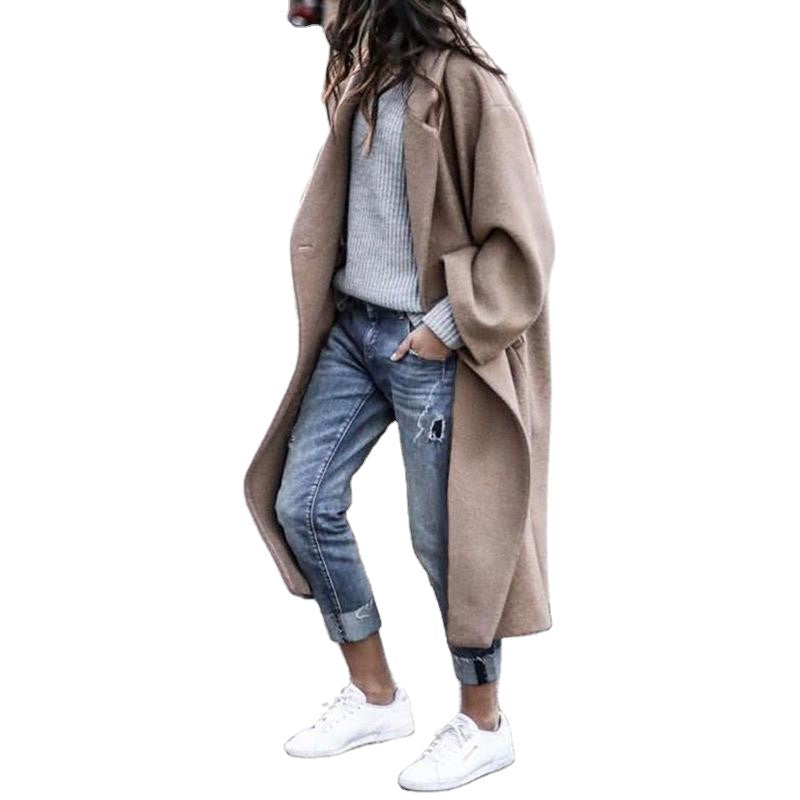 Cassia | Womens Longline Wool Blend Long Coat - 1