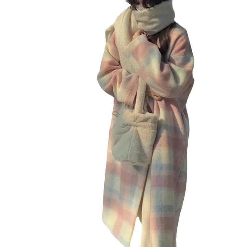Cecilia | Womens Plaid Wool Blend Coat - 5