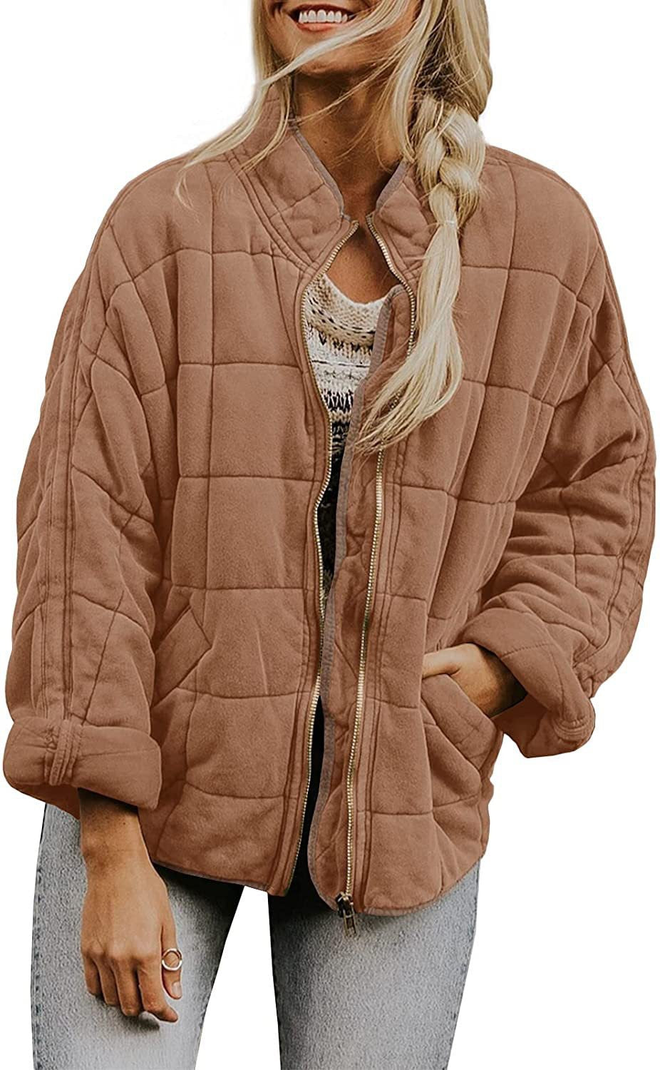 Cilla | Womens Stand Collar Padded Jacket - Deep Card