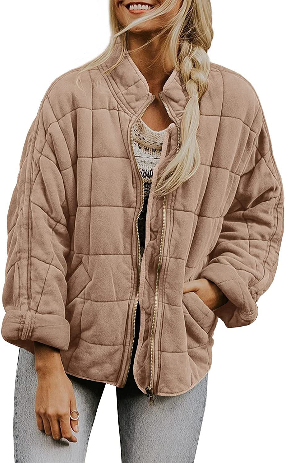 Cilla | Womens Stand Collar Padded Jacket - Shallow Card