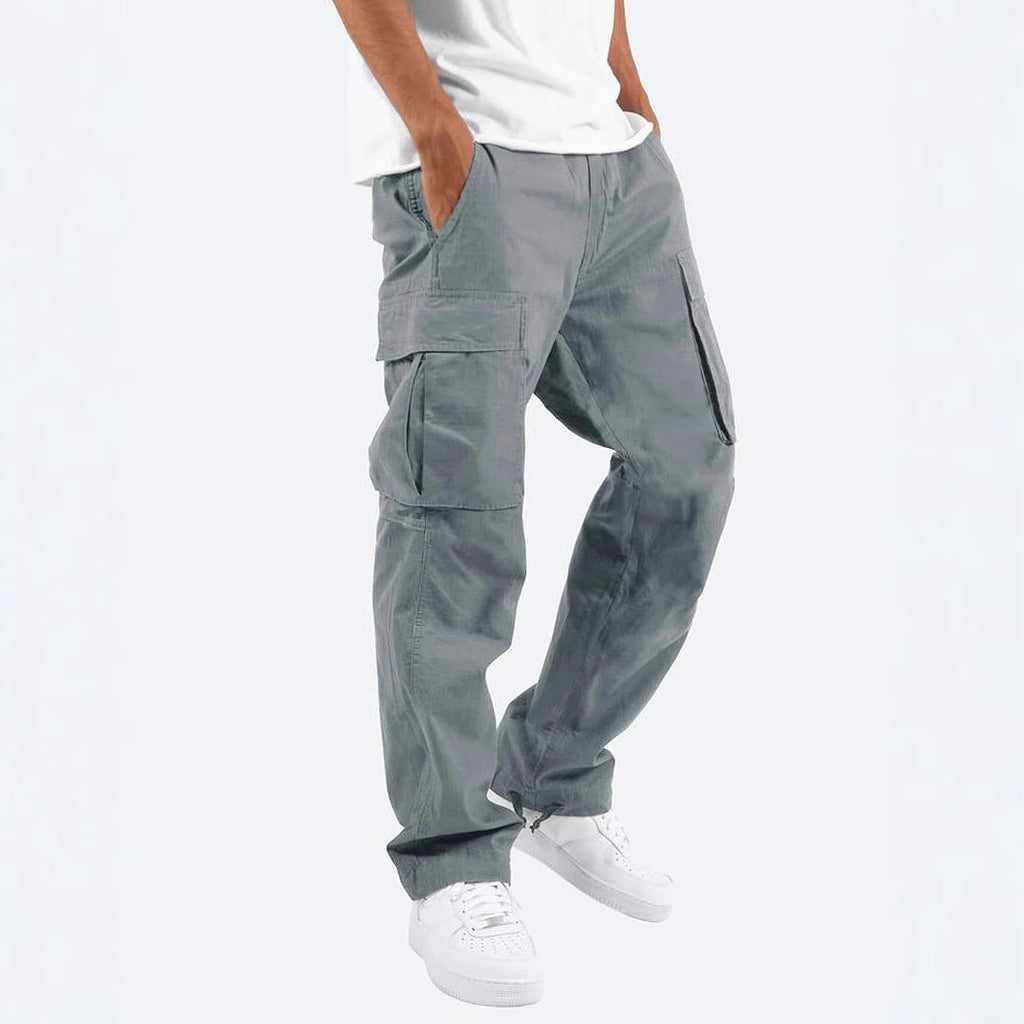 Colter | Mens Drawstring Pocket Cargo Work Trousers Pants - 2