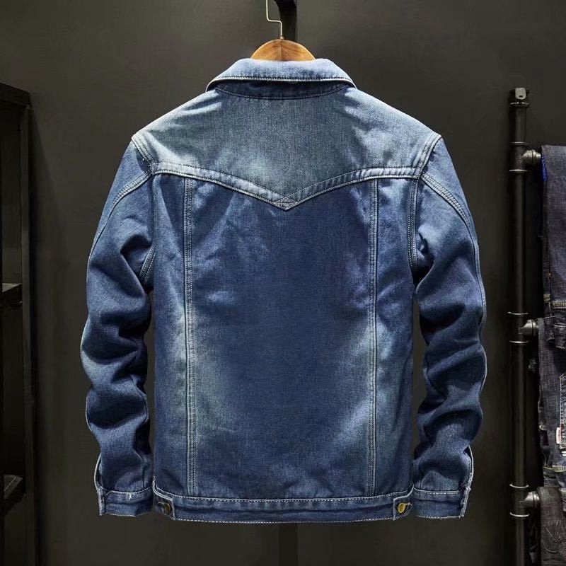 Cormac | Mens Fleece Lined Denim Jacket - 2
