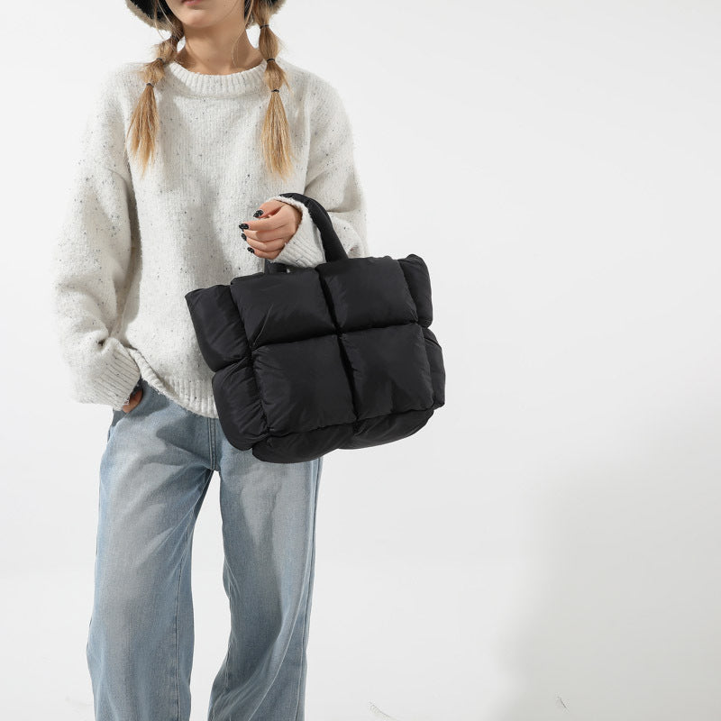 Cosette | Womens Quilted Padded Shoulder Tote Bag - 3