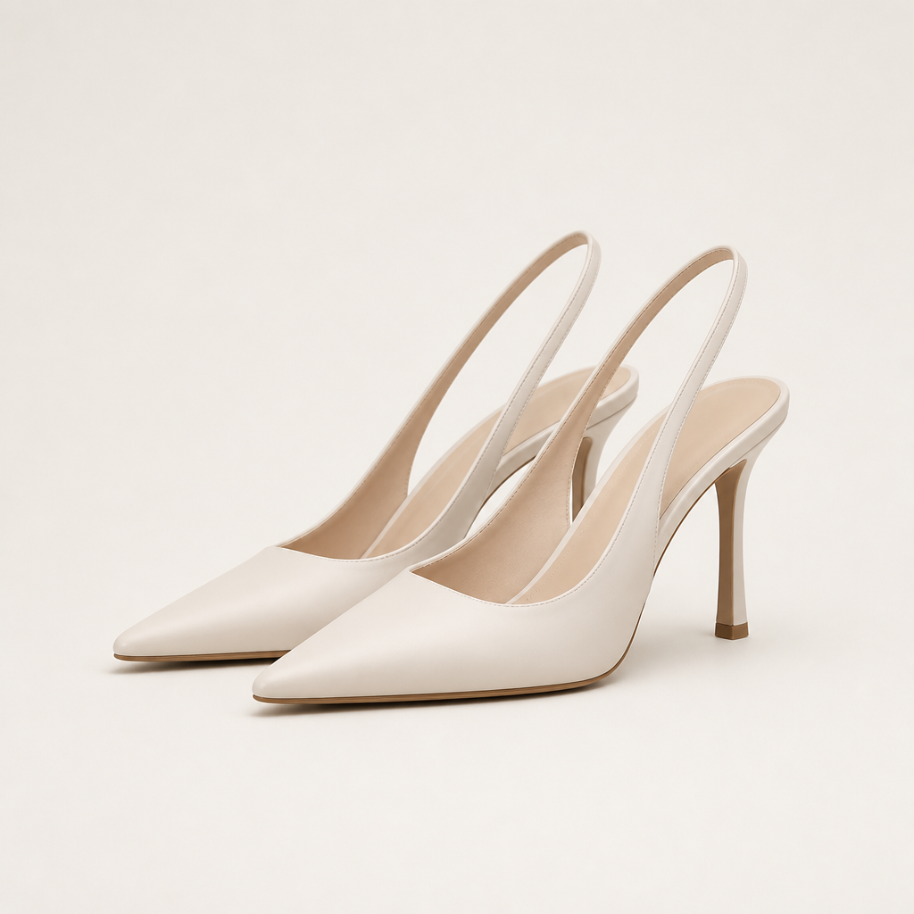 Delphi | Womens Pointed Toe Stiletto Heeled Strappy Sandals Heels, Beige