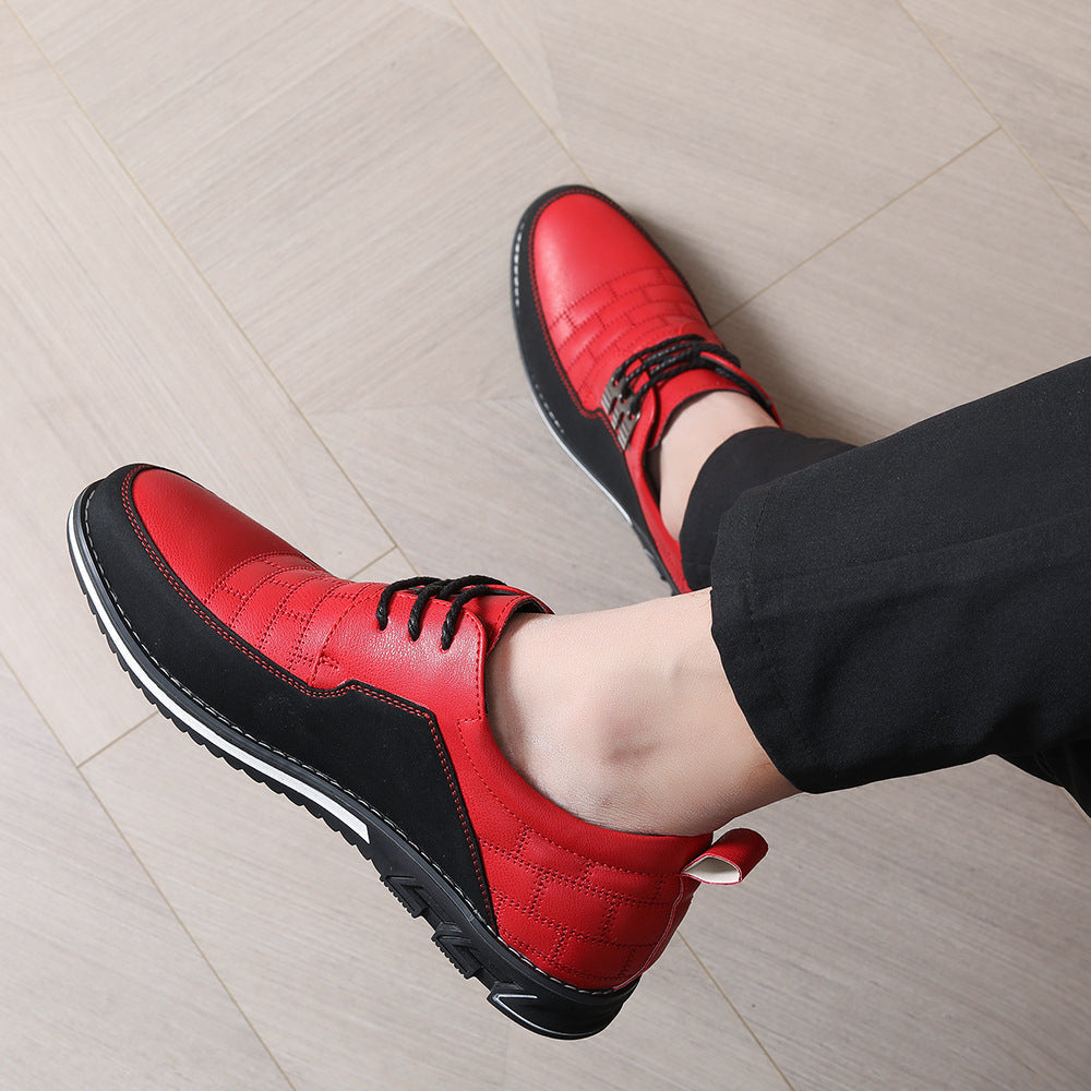 Dorian | Mens Lace Up Breathable Leather Casual Shoes - 6