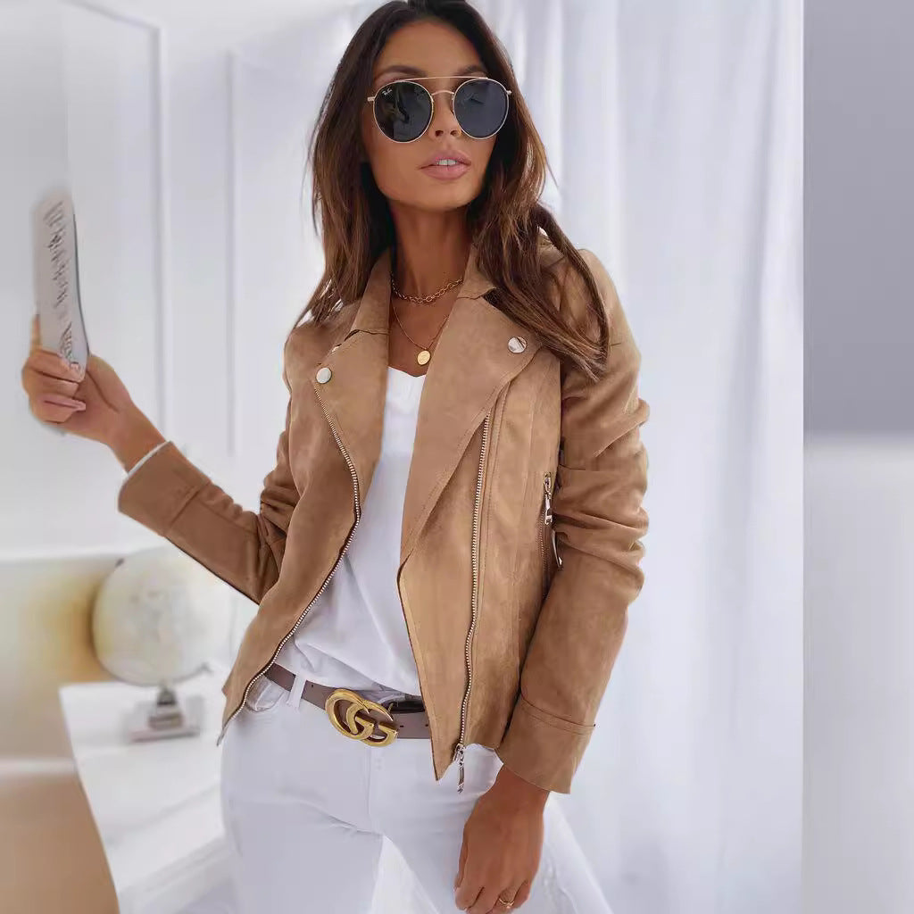 Elise | Womens Slim Fit Leather Jacket - 2