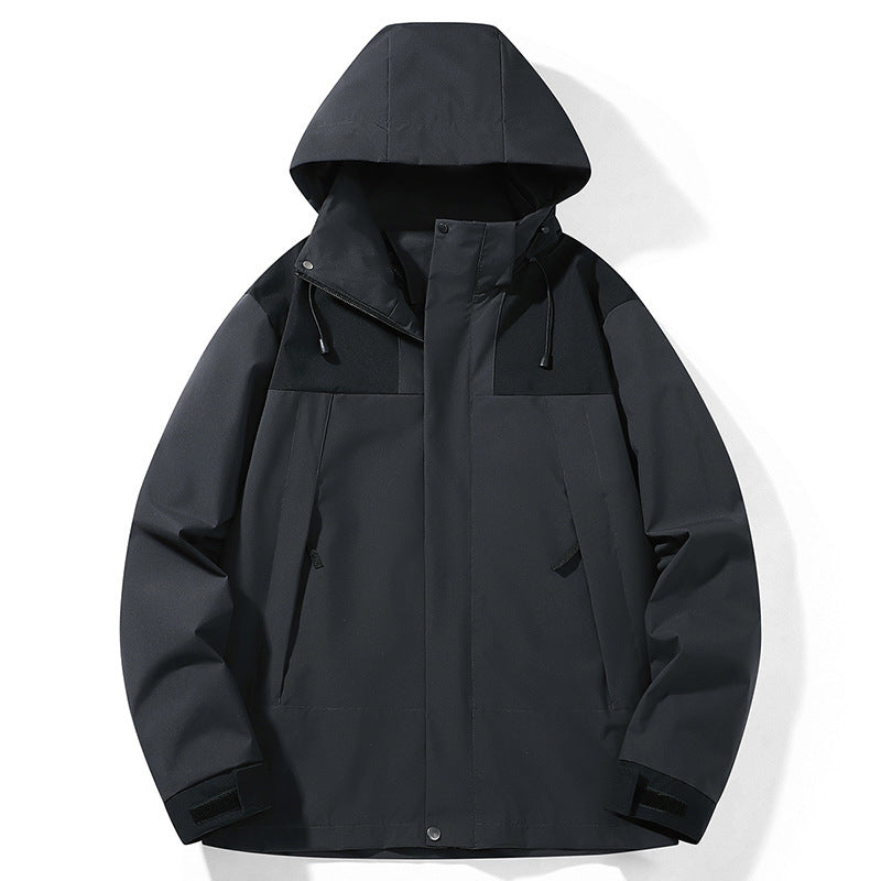 Ellis | Mens Waterproof Hardshell Ski Jacket, Dark Grey
