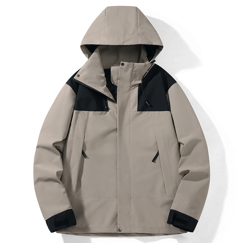 Ellis | Mens Waterproof Hardshell Ski Jacket, Light Grey