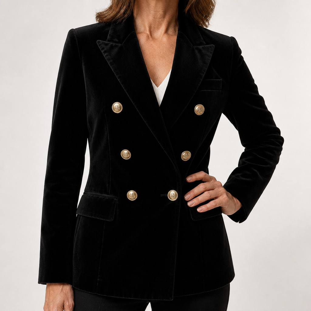 Elodie | Womens Fur Collar Hooded Padded Puffer Jacket, Black