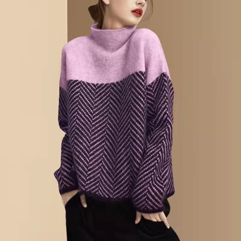 Fabienne | Womens Chunky Knit Jumper - Pink