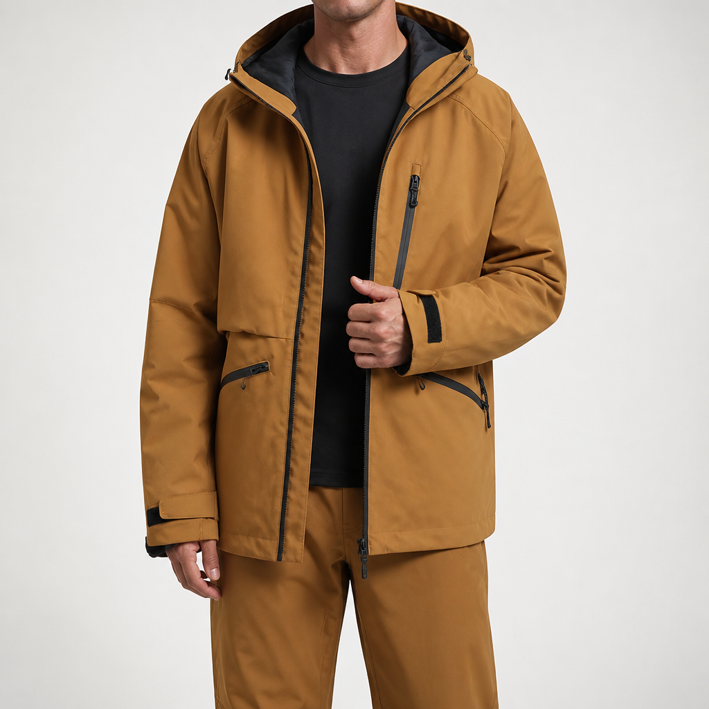 Faun | Mens Ski Jacket Waterproof Windproof Snowboard Winter Coat, Design 4