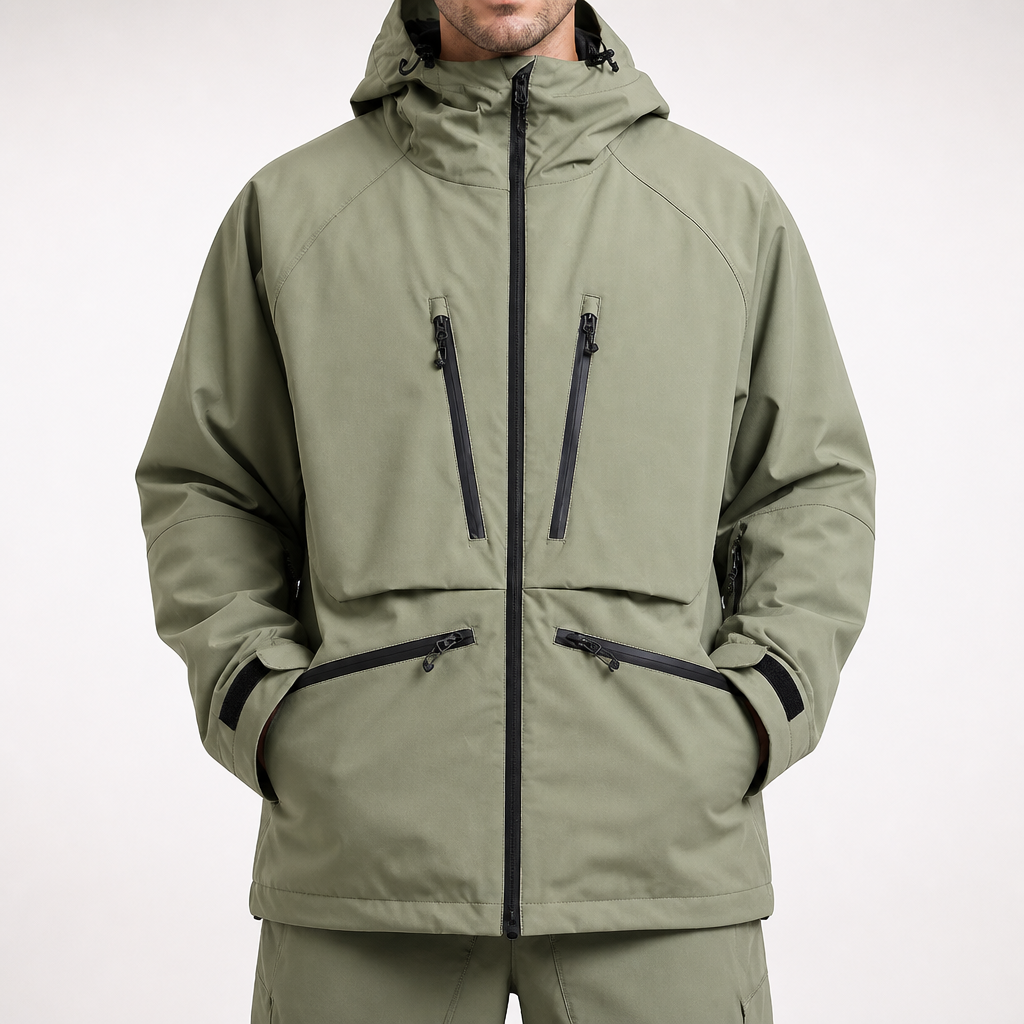 Faun | Mens Ski Jacket Waterproof Windproof Snowboard Winter Coat, Design 5