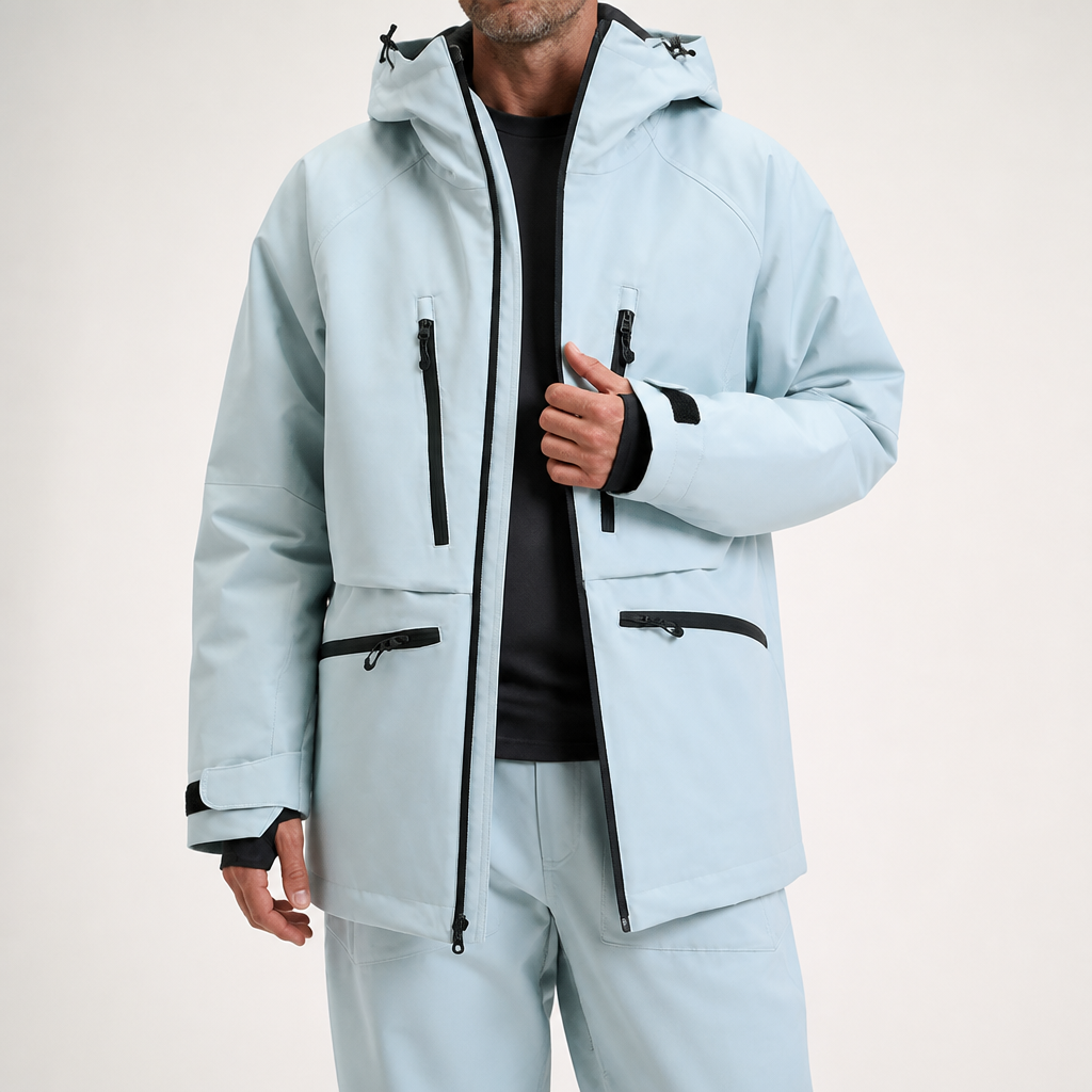 Faun | Mens Ski Jacket Waterproof Windproof Snowboard Winter Coat, Design 7