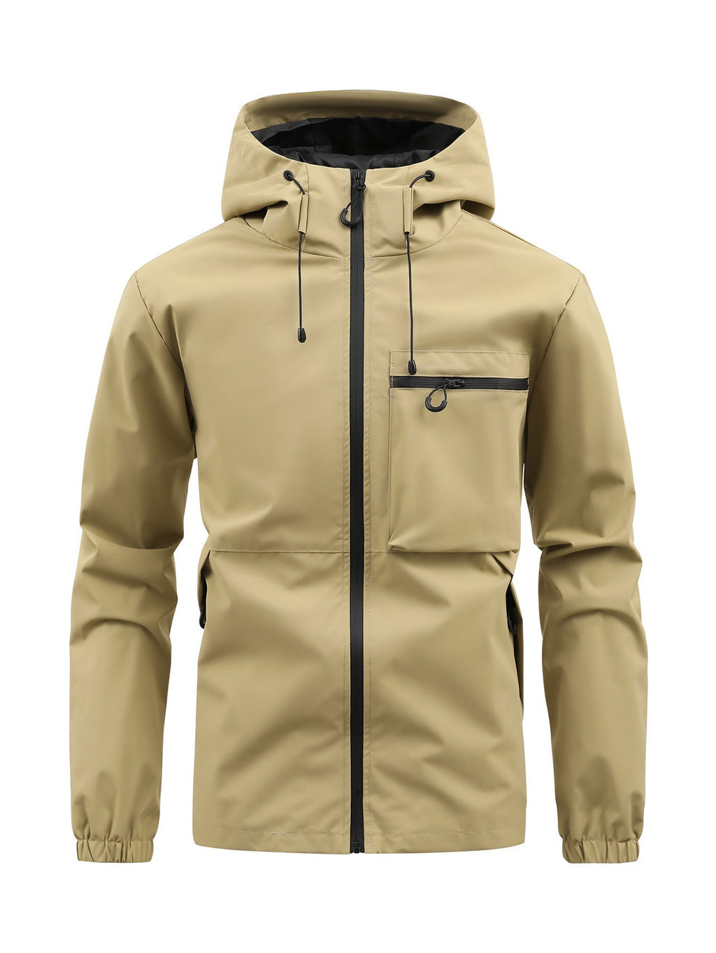 Fletcher | Mens Hooded Utility Workwear Jacket, Khaki