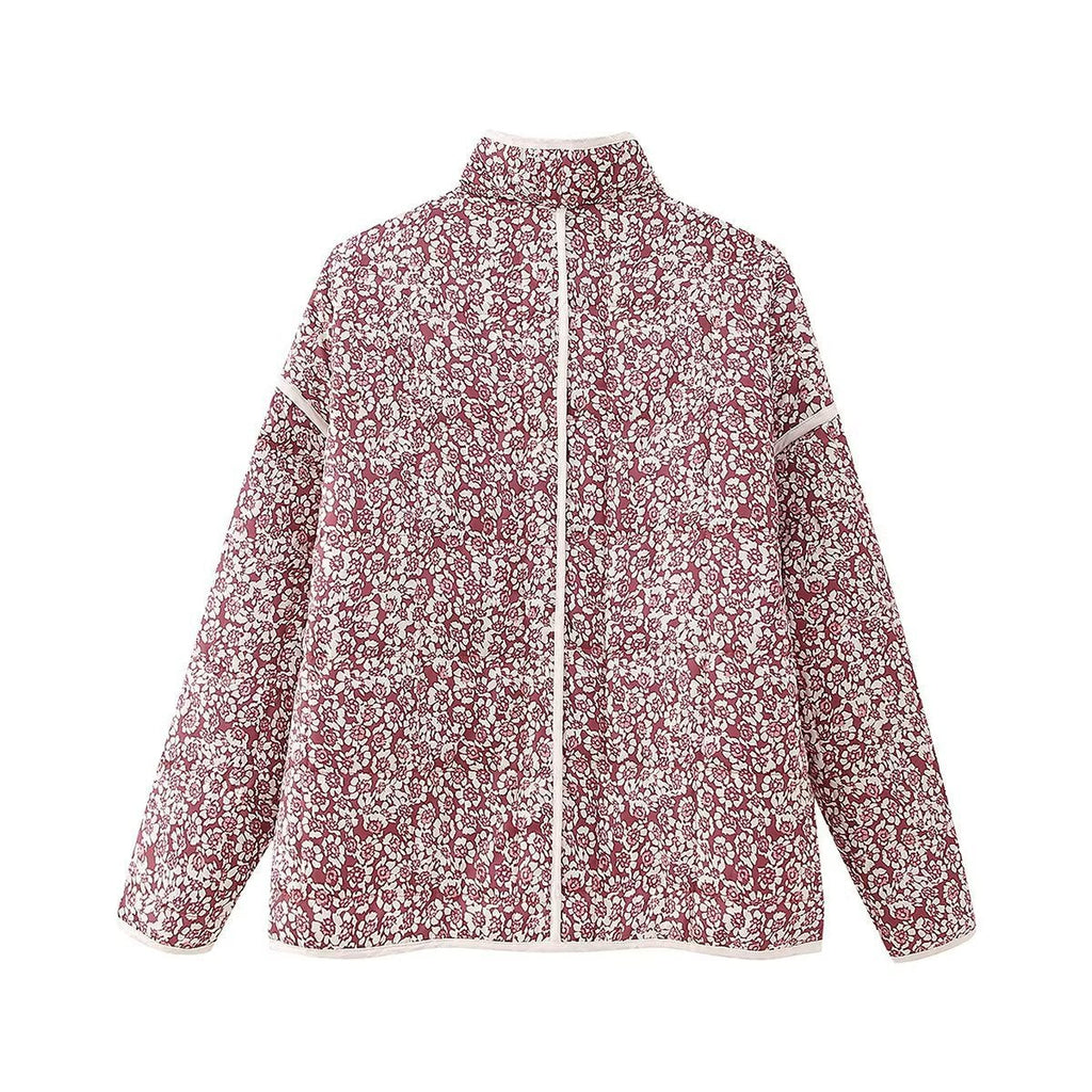 Fleur | Womens Printed Padded Cotton Lightweight Jacket - 2