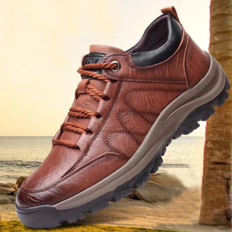 Franklin | Mens British Non Slip Leather Casual Smart Shoes - 7
