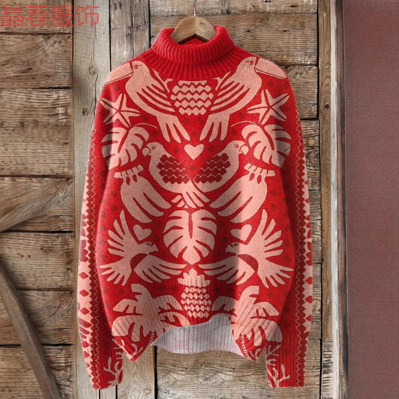 Georgiana | Womens Printed Cape Cardigan Soft Knit Wrap - 3