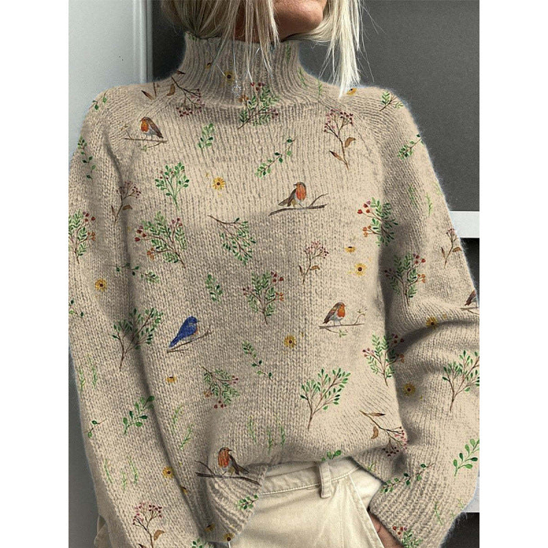 Georgiana | Womens Printed Cape Cardigan Soft Knit Wrap - 9