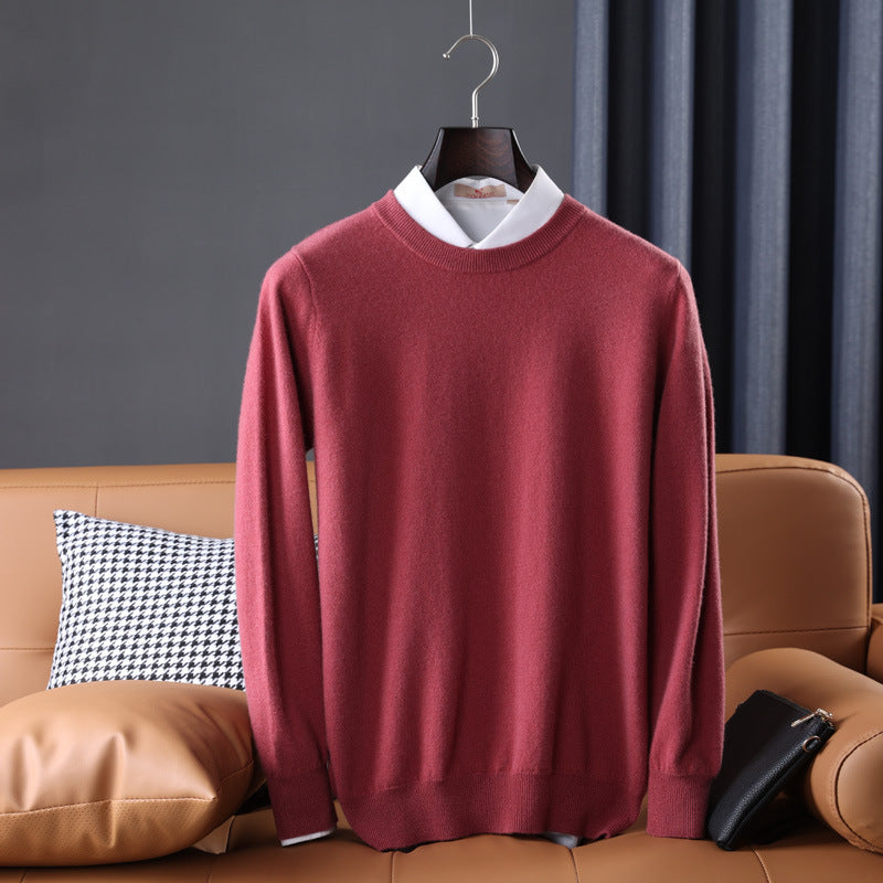 Gideon | Mens V Neck Loose Knitted Jumper - 11