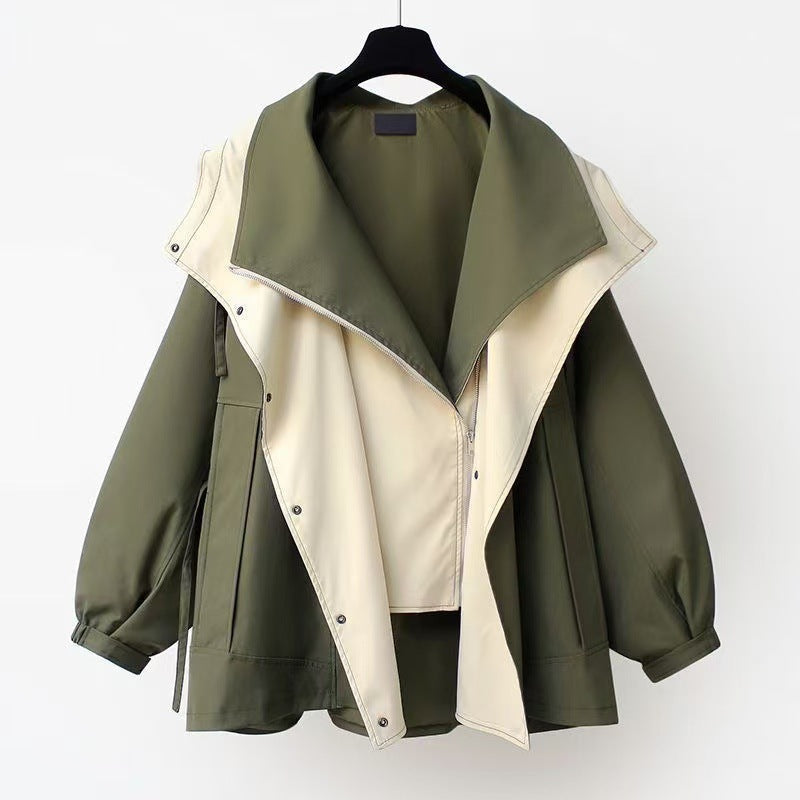 Gilbert | Mens Windbreaker Hooded Zip Lightweight Loose Jacket - Green