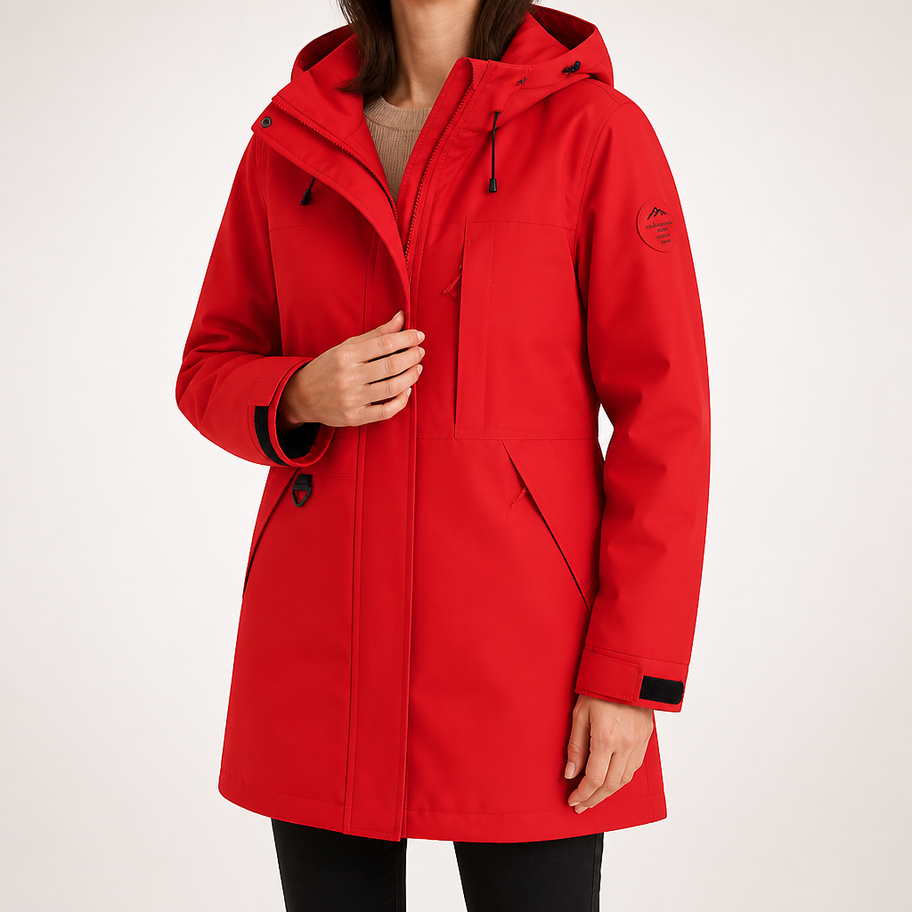Griffin | Womens Waterproof Jacket Ski 3 In 1 Windproof Hooded Winter Coat, Red