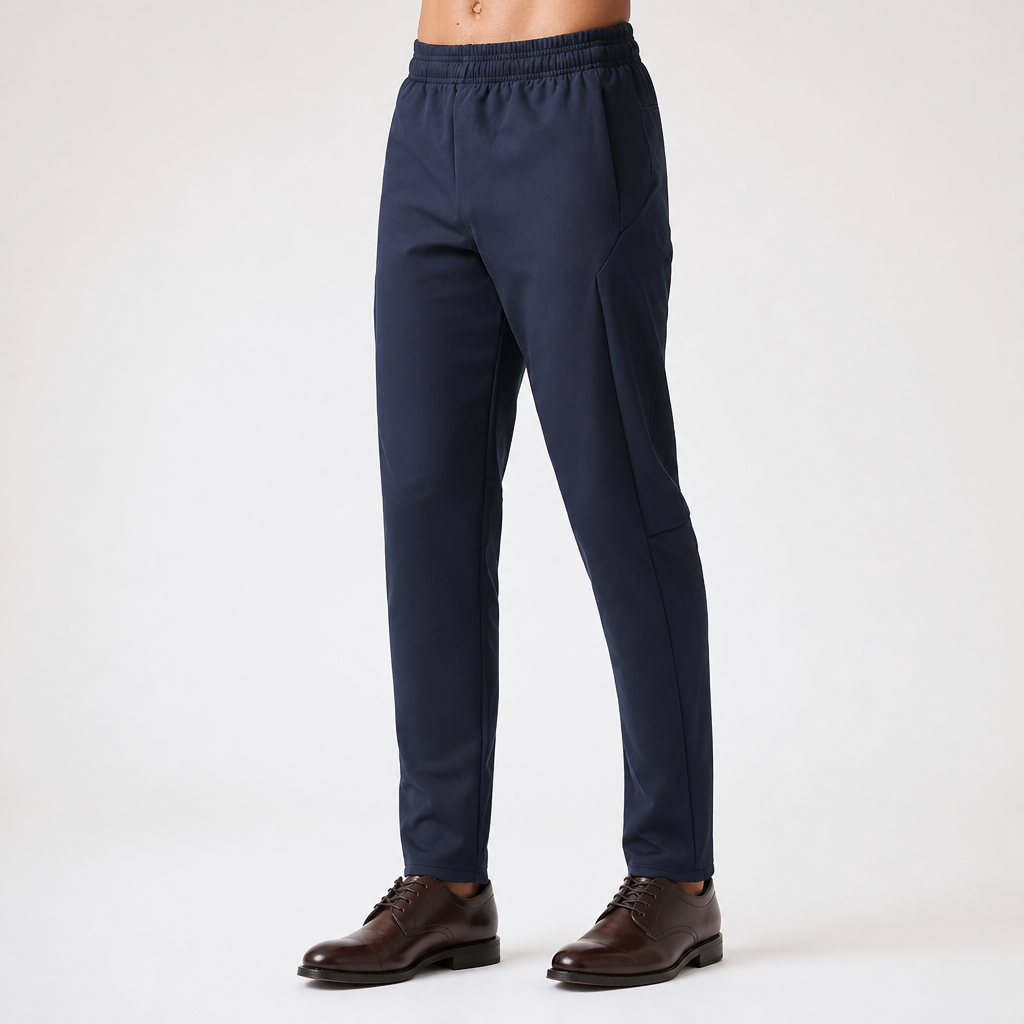 Hendrick | Mens Waterproof Trousers Softshell Windproof Fleece Lined Outdoor Pants, Navy Blue
