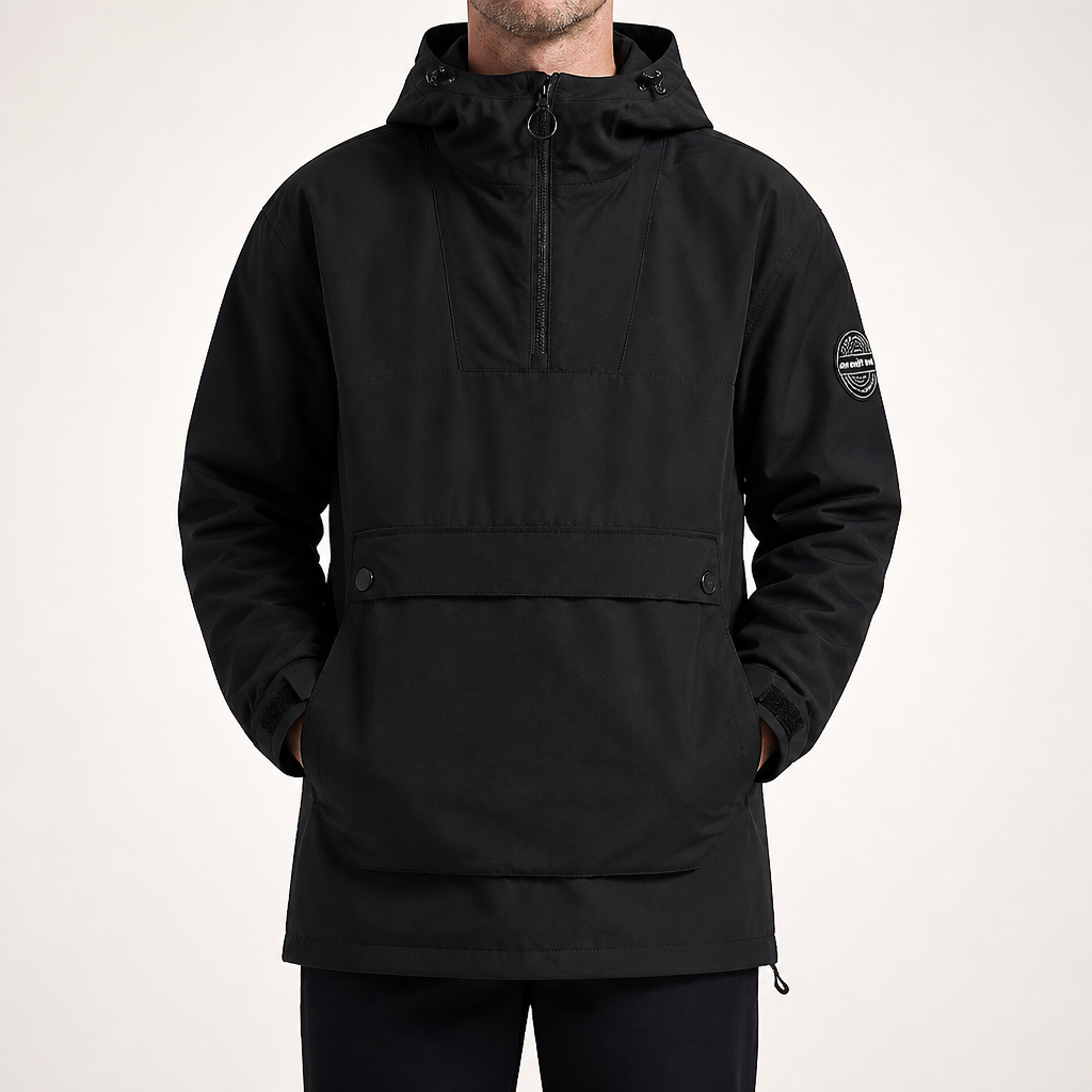 Hollis | Mens Ski Jacket Waterproof Windproof Snowboard Winter Coat, Black