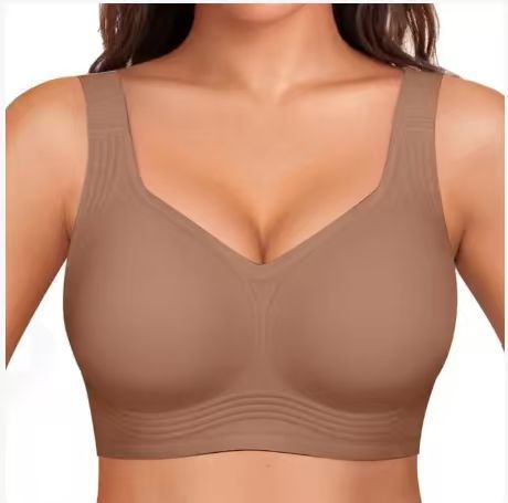 Ines | Womens Wireless Seamless Full Coverage Bra Lingerie - Coffee