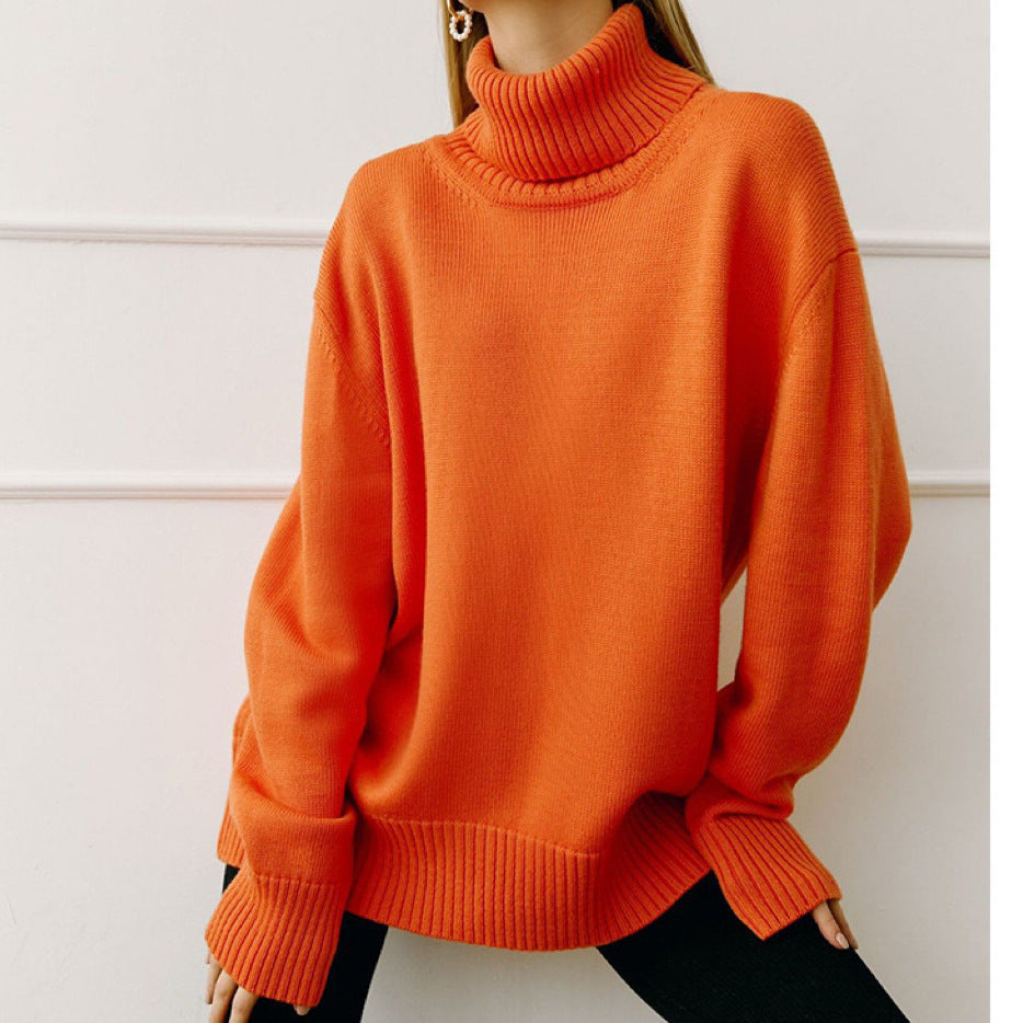 Ingrid | Womens Turtleneck Knitted Jumper - 2
