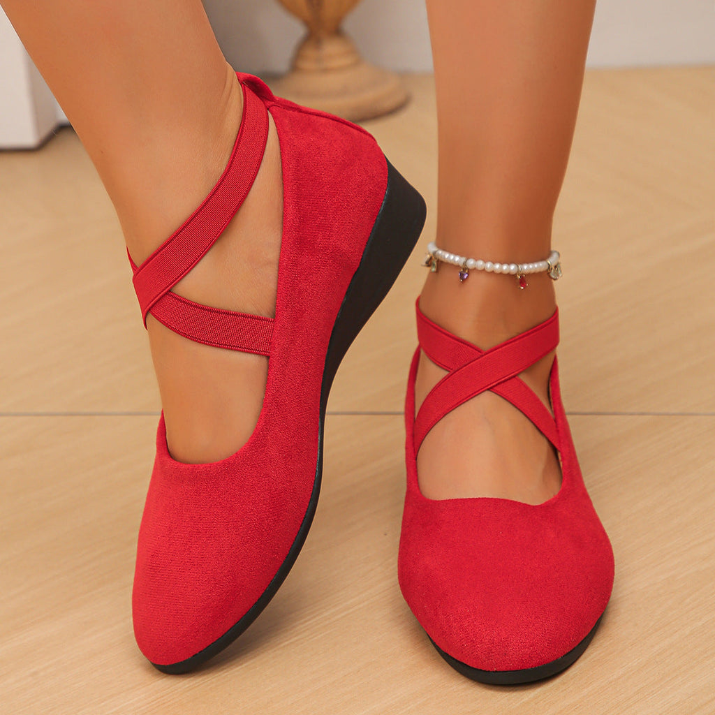 Isadora | Womens Pointed Toe Wedge Loafers Casual Shoes - 17