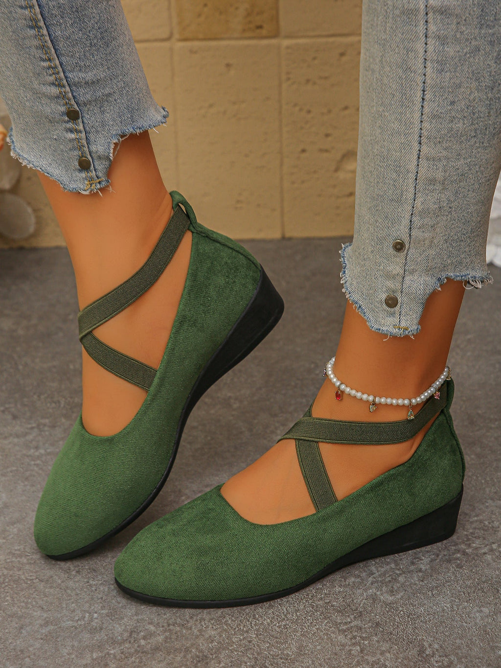 Isadora | Womens Pointed Toe Wedge Loafers Casual Shoes - 18