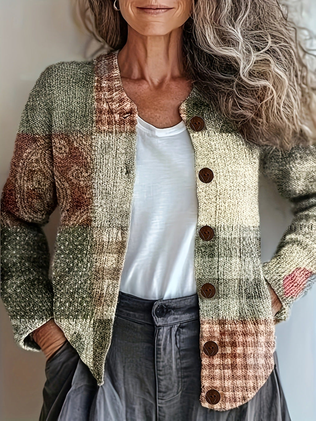 Isolde | Womens Texture Knit Cardigan Single Breasted Jumper Coat - 10