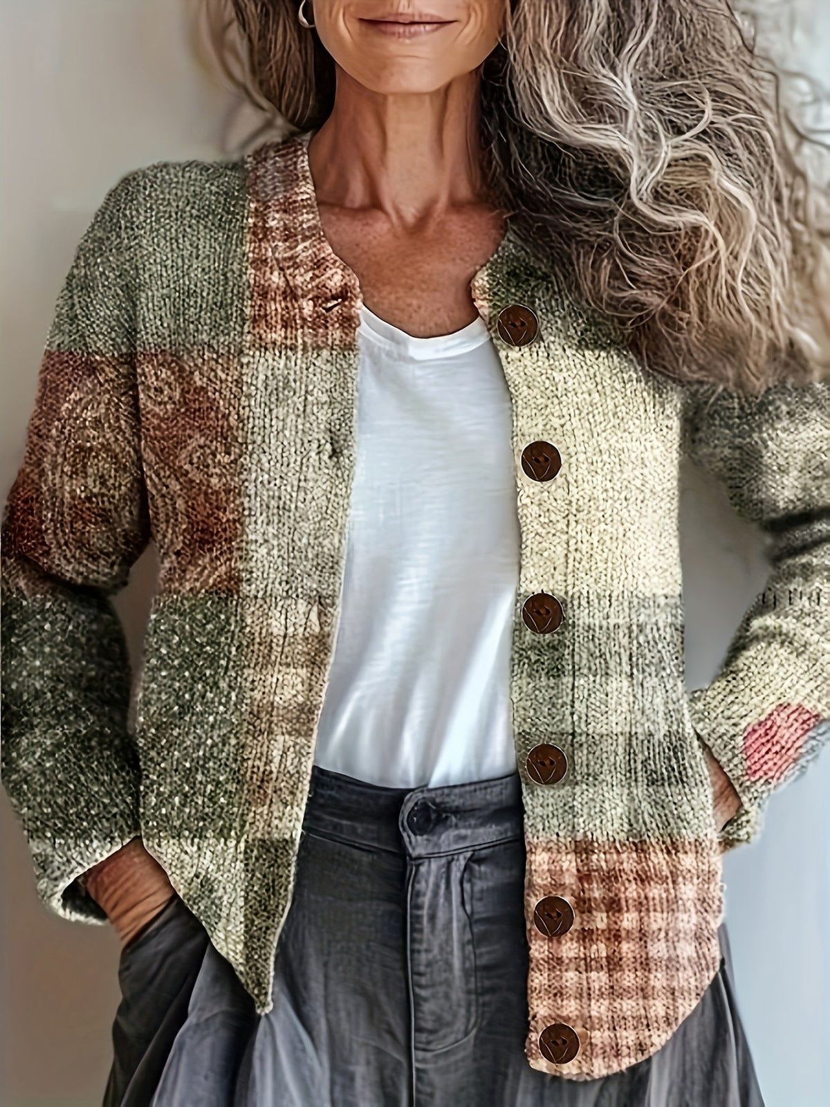 Isolde | Womens Texture Knit Cardigan Single Breasted Jumper Coat - 10