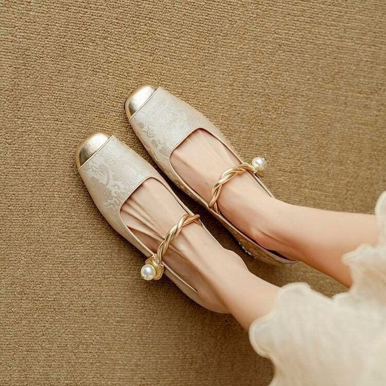 Juliette | Womens Mary Jane Ballet Flats Flat Shoes - 3