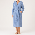 Juniper | Womens Dressing Gown Fleece Hooded Bathrobe Robe, Design 1