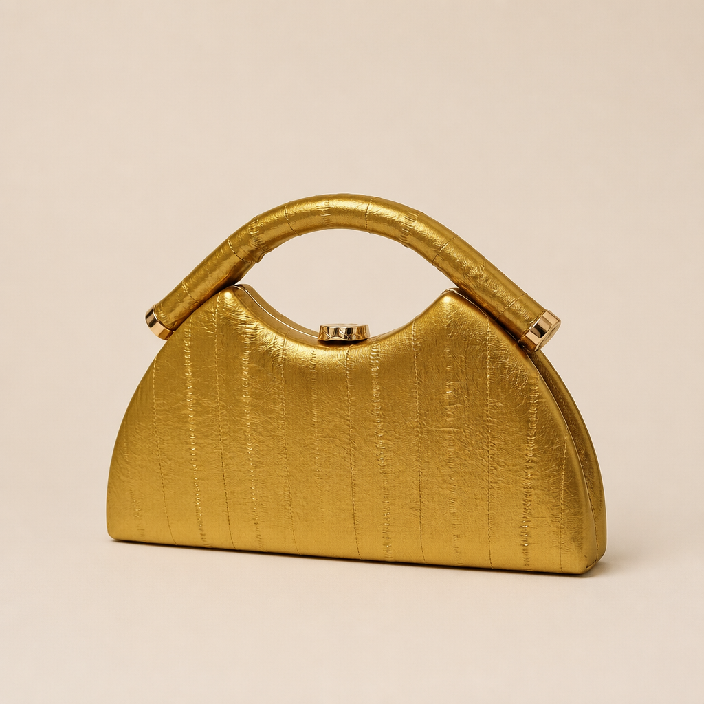 Liesl | Womens Handbag Shoulder Crossbody Evening Bag, Gold