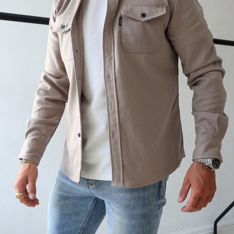 Lionel | Mens Long Sleeve Button Up Shirt Jacket