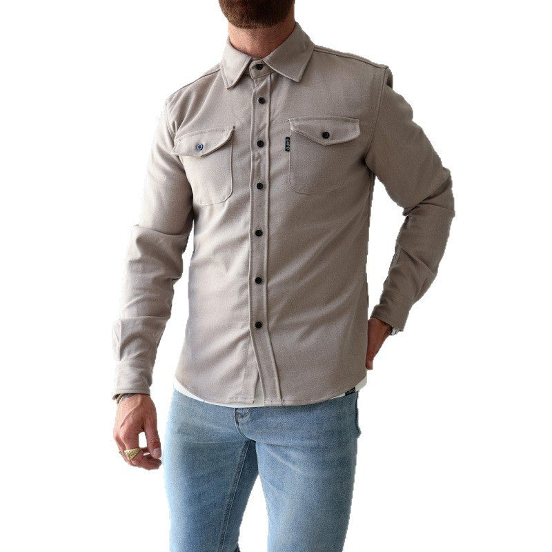 Lionel | Mens Long Sleeve Button Up Shirt Jacket