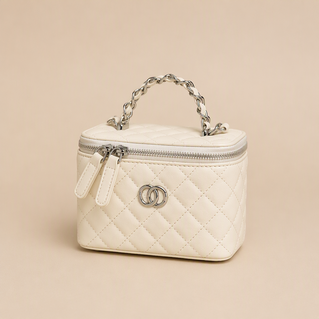 Lowen | Womens Crossbody Bag Shoulder Bag Handbag, White Silver