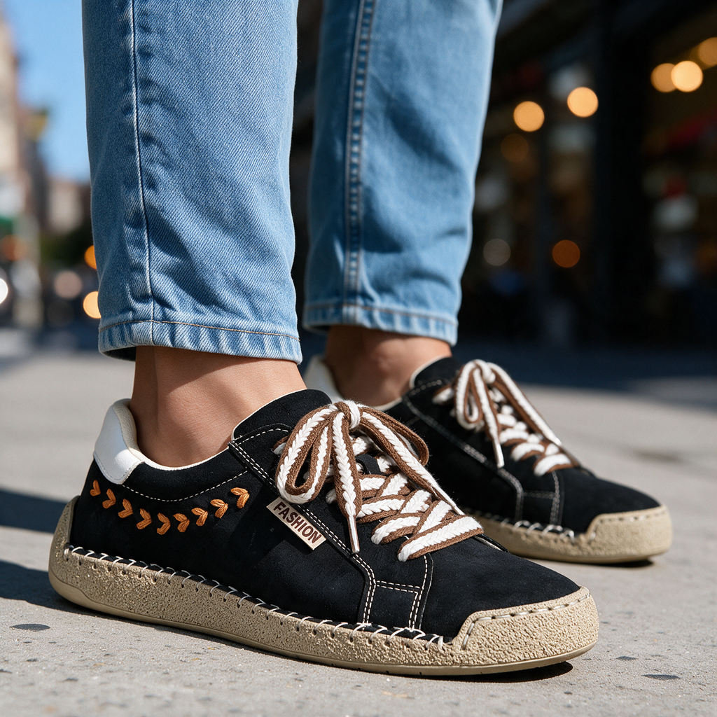 Scarlett Orthopedic Suede Sneakers
