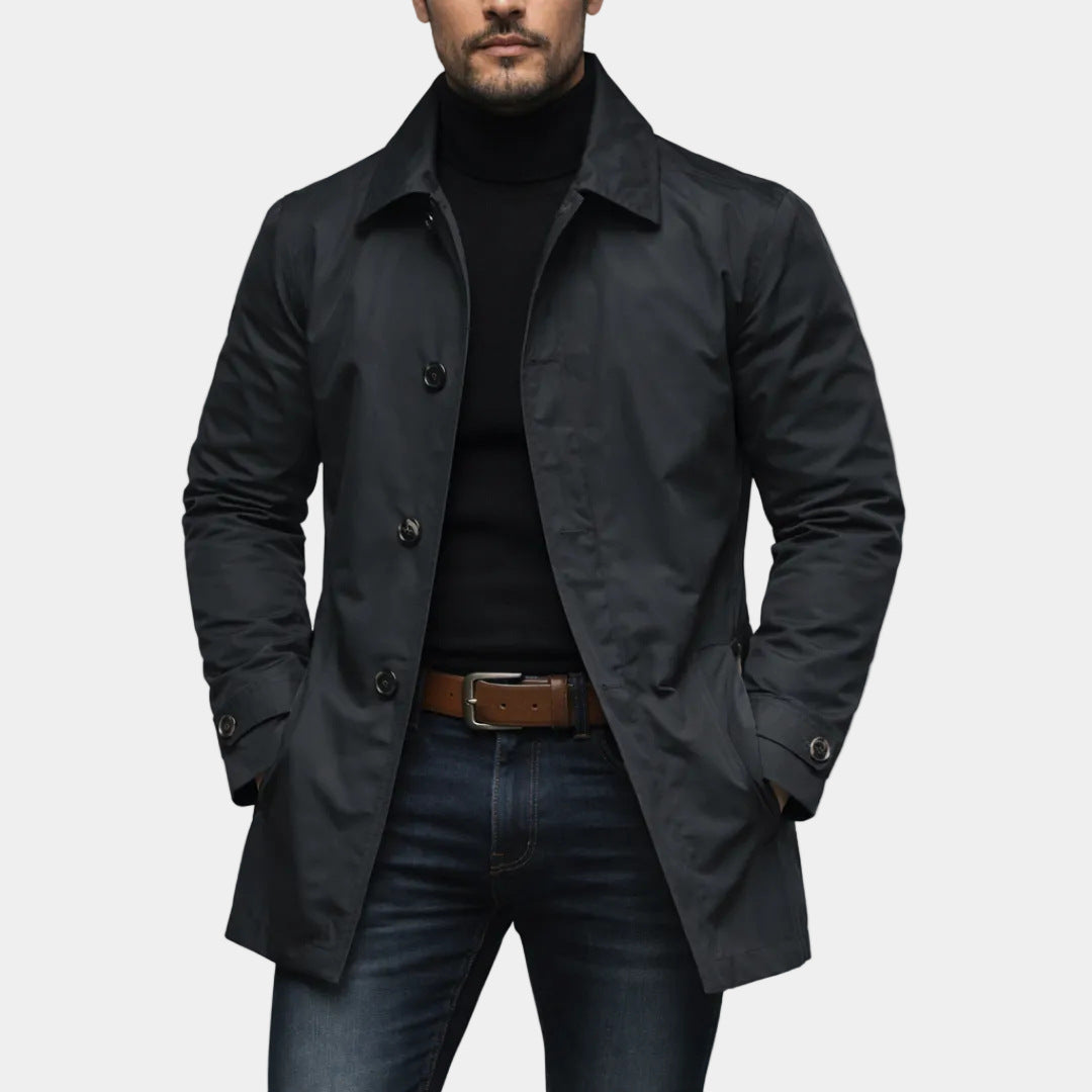 Magnus | Mens Waterproof Windbreaker Jacket, Black