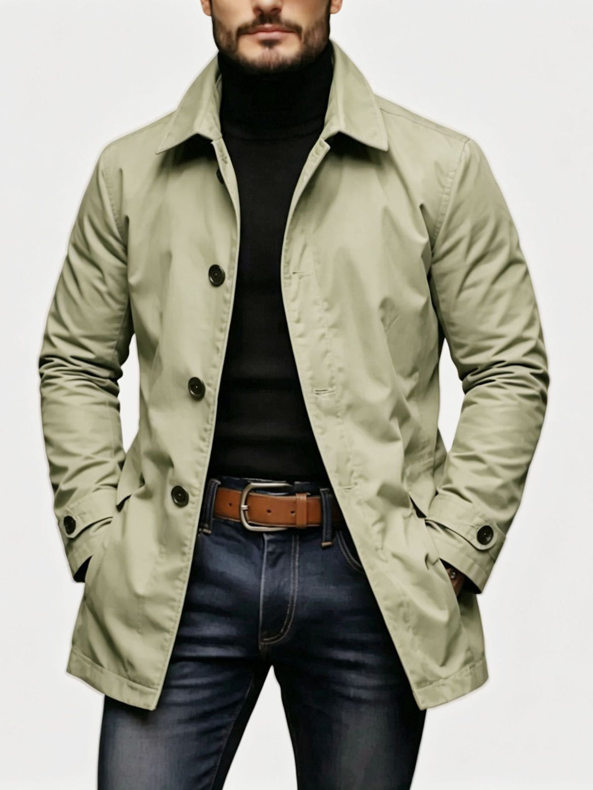 Magnus | Mens Waterproof Windbreaker Jacket, Khaki