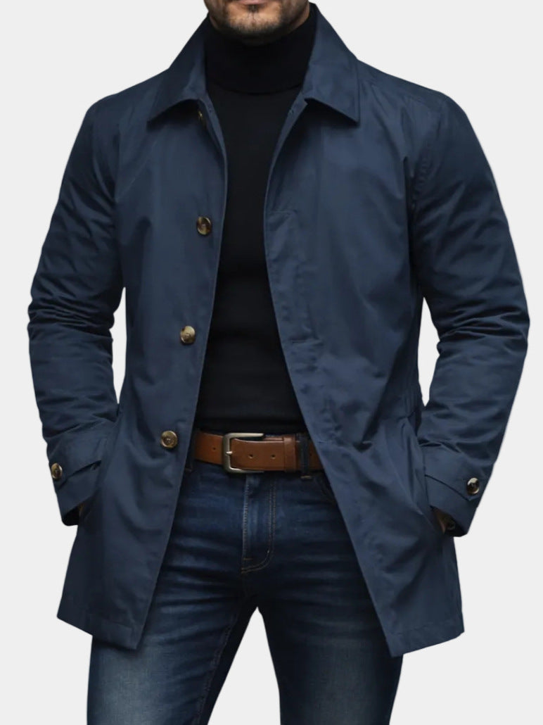 Magnus | Mens Waterproof Windbreaker Jacket, Navy Blue