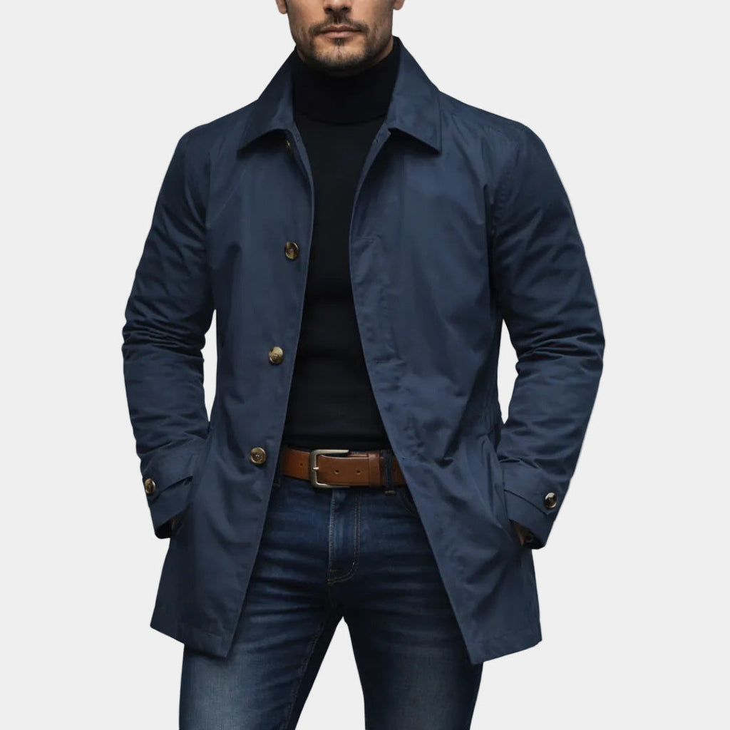 Magnus | Mens Waterproof Windbreaker Jacket, Navy Blue
