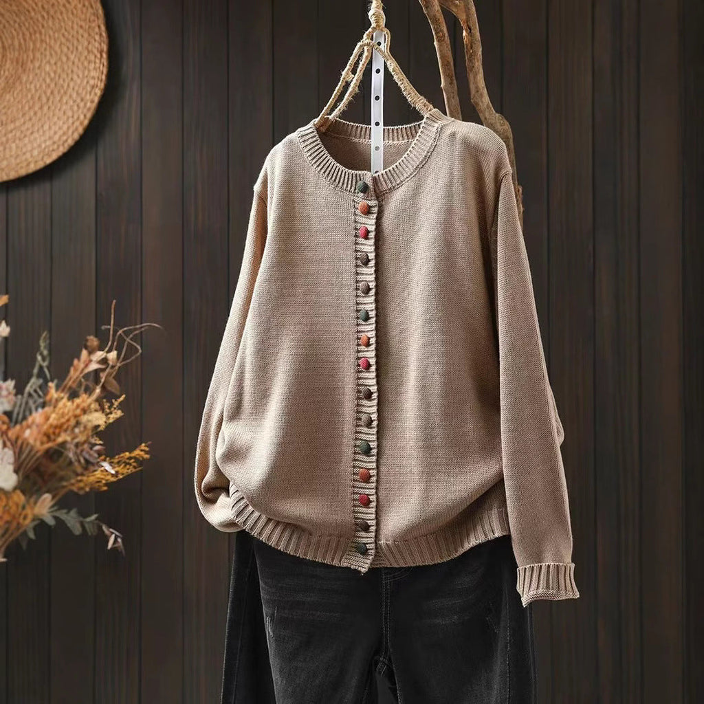 Maren | Womens Button Front Knit Cardigan - 4