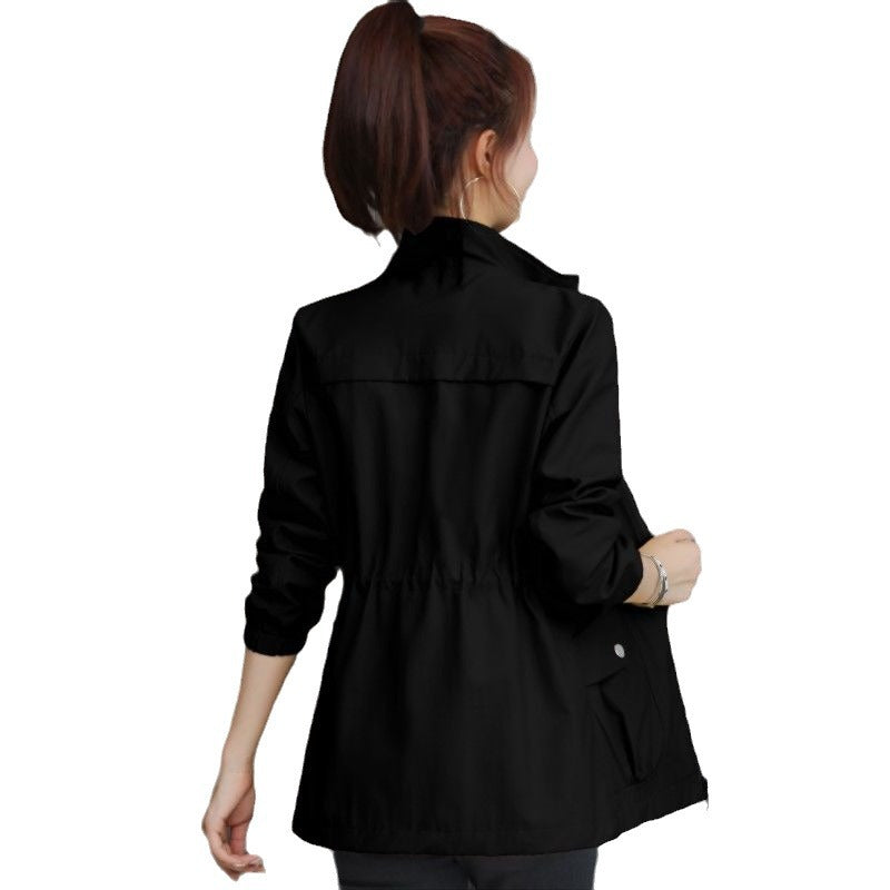 Marguerite | Womens Drawstring Waist Wool Blend Coat - 5