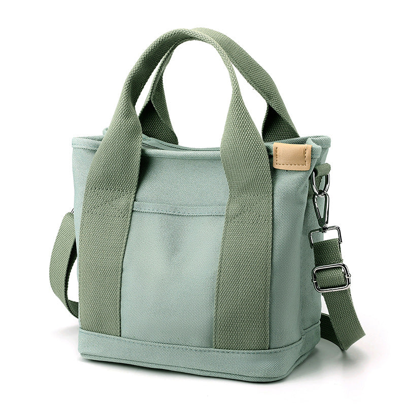 Marlowe | Womens Canvas Shoulder Crossbody Bucket Tote Phone Bag - Green