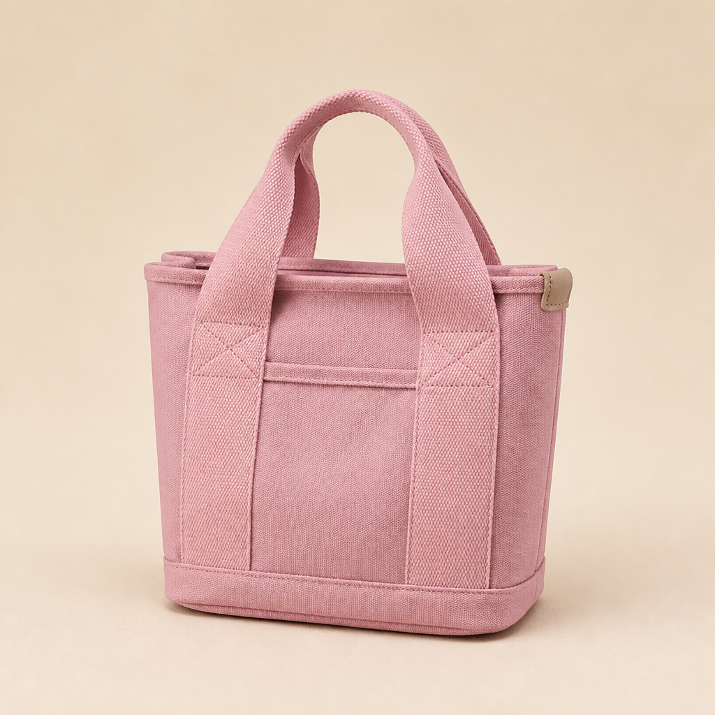Marlowe | Womens Canvas Shoulder Crossbody Bucket Tote Phone Bag, Pink