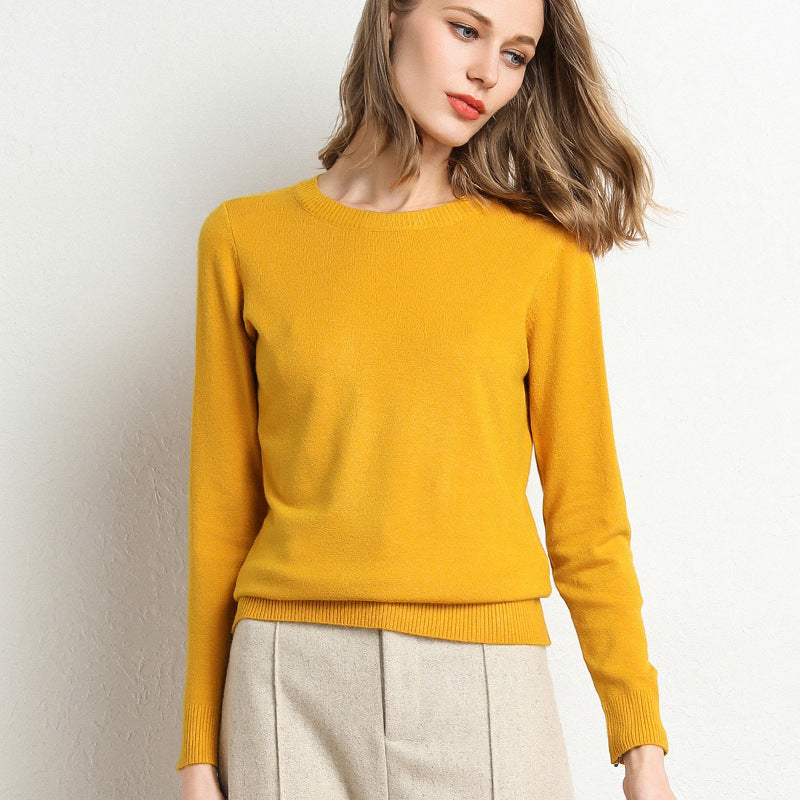 Nadia | Womens Round Neck Long Sleeve Knitted Jumper - 3