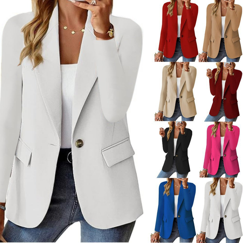 Nadine | Womens Long Sleeve Cardigan Blazer - 1
